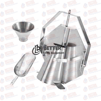 Portable Slump Cone Set Stainless Steel Concrete Testing Equipment
