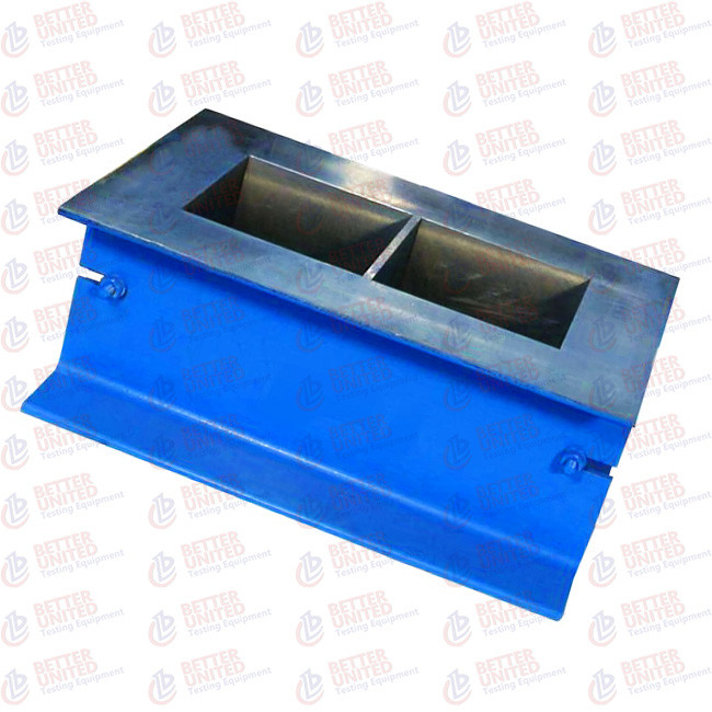 Standard AASHTO T23 Concrete Testing Machine Steel Grout Cube Moulds 2 Gang 11Kg