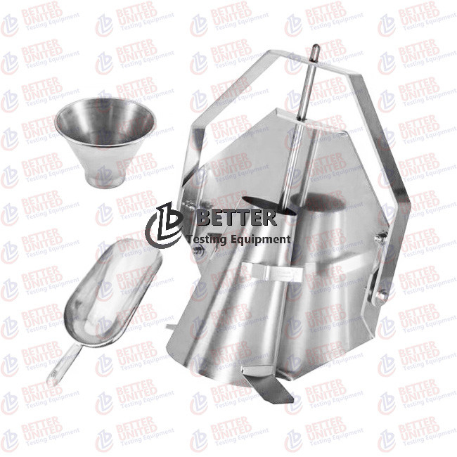 Portable Slump Cone Set Stainless Steel Concrete Testing Equipment