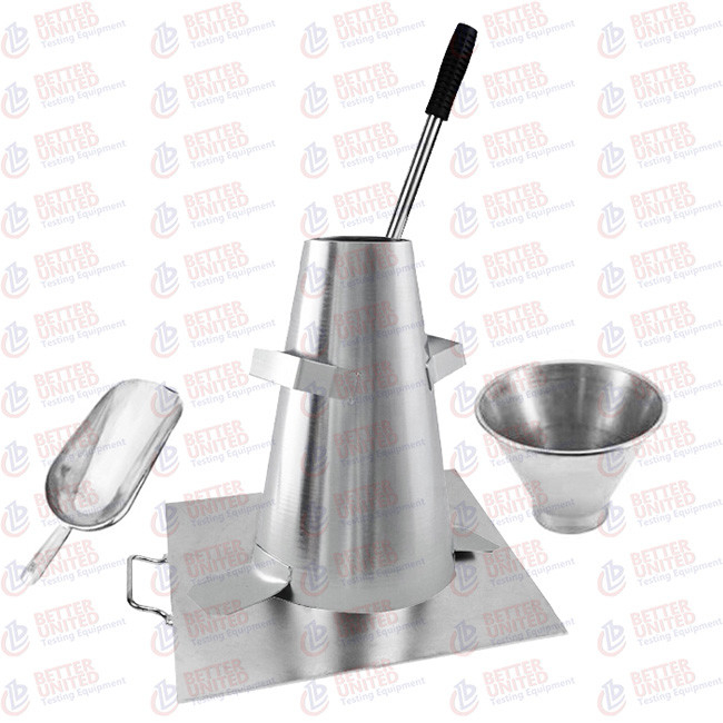 Slump Cone Set Sprayed Steel Concrete Testing Equipment