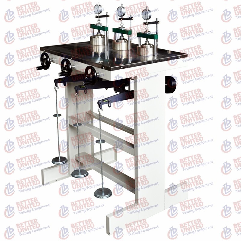 Triplex Consolidation Apparatus Single Lever Low Pressure Soil Testing