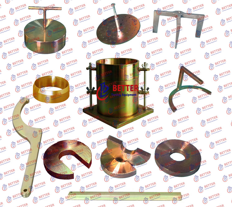 Steel CBR Mould And Accessories EN 13286-47 Soil Testing Kit