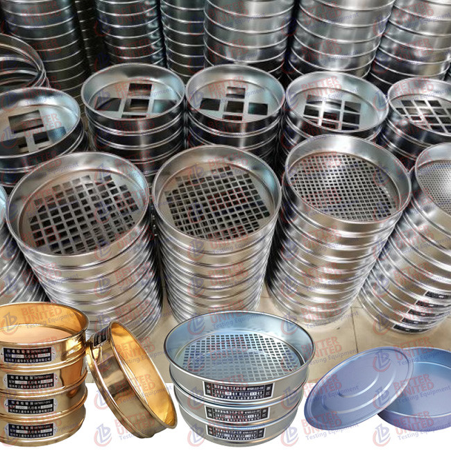 Square Lab Testing Sieve Perforated Plate Sieves Round Holes Square Holes Laboratory Testing ...
